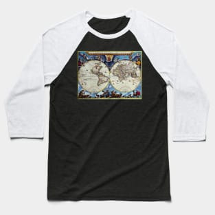 John Blaeu - Map of the World 1662 -  Ancient Worlds Baseball T-Shirt